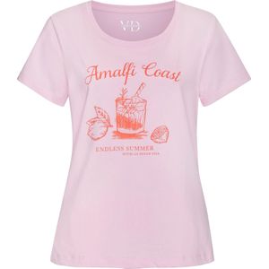 Vivance - Pyjama Top - Roze - Met Mooie Frontprint