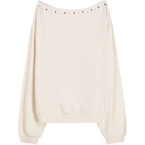 Bershka Sweatshirt  ecru