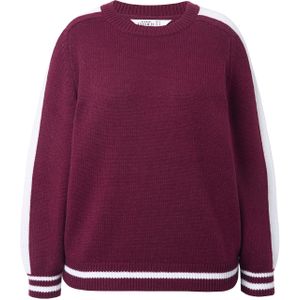 Studio Untold Trui  wijnrood / wit