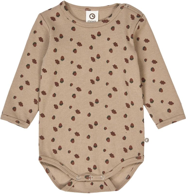 Müsli by GREEN COTTON - Rompertje - Bruin / Roestbruin