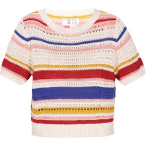 IZIA Trui 'Boho'  blauw / geel / rood / wit