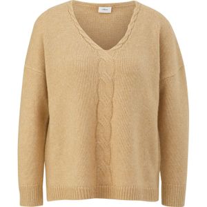 Gebreide Trui - Effen - Geribd - Lange Mouw - Normale Pasvorm