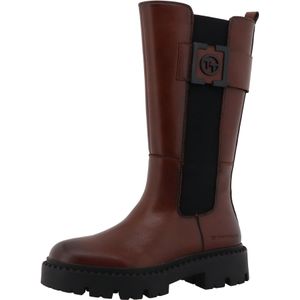 TOM TAILOR Laarzen  bruin / zwart