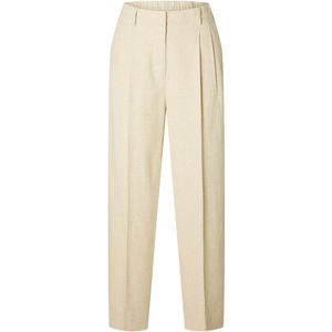 SELECTED Bandplooibroek 'SLFMara'  crème