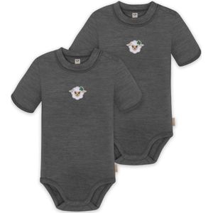 normani Rompertje/body 'Tihoi'  antraciet / wit