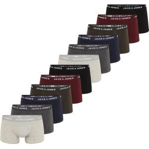 JACK & JONES Boxershorts  navy / lichtgrijs / kaki / karmijnrood