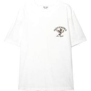 Pull&Bear Shirt  nude / rood / zwart / wit