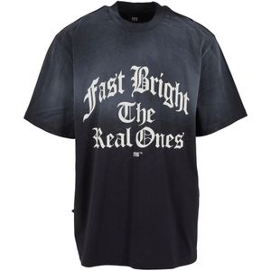 Fast & Bright Shirt 'Fast and Bright'  zwart / wit