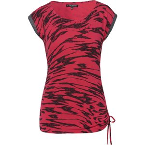 KOROSHI Shirt  rood / zwart / zilver