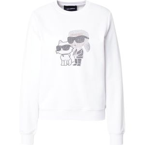 Karl Lagerfeld Sweatshirt 'IKON'  zwart / zilver / wit