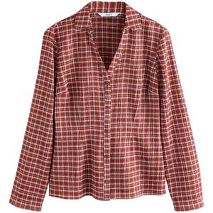 Next Blouse  bruin / rood / wit