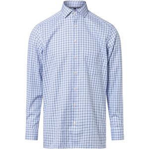 Andrew James Overhemd  navy / lichtblauw / wit