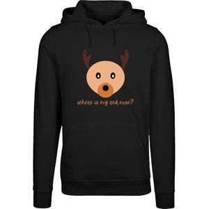 F4NT4STIC Sweatshirt 'Weihnachten Red Nose'  gemengde kleuren / zwart