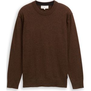 TOM TAILOR DENIM - Trui - Bruin - Knitwear - Lange Mouw