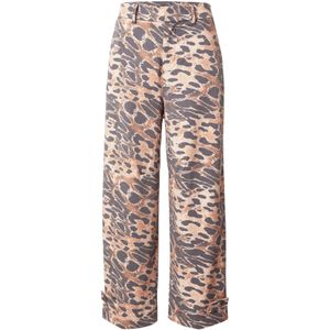 miss goodlife Broek 'Fancy'  beige / bruin / antraciet
