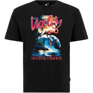 Oldskull Shirt  blauw / rood / zwart / wit