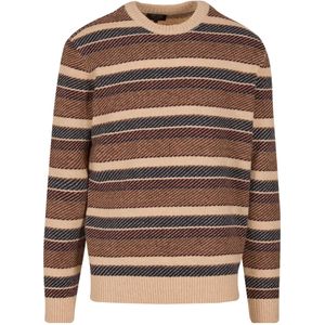 INDICODE JEANS Trui 'Penn'  beige / bruin / lichtbruin / donkergrijs