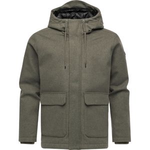 Ragwear Winterjas 'Mr Them Felt Youmodo'  donkergroen