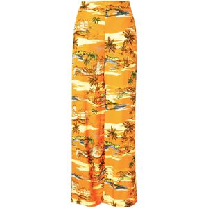 Nasty Gal Broek  gemengde kleuren / donkeroranje
