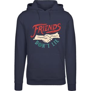 F4NT4STIC Sweatshirt 'Stranger Things Friends Dont Lie Netflix TV Series'  beige / navy / groen / cranberry
