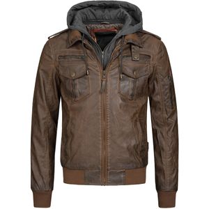 INDICODE JEANS - Tussenjas 'Aaron' - Bruin - Bikerjack
