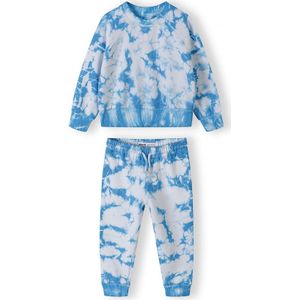 MINOTI Joggingpak  lichtblauw / wit
