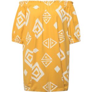 Ulla Popken Shirt  oranje / wit