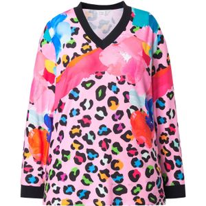 MIAMODA Sweatshirt  blauw / oranje / pink / zwart