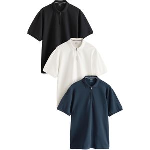 Next Shirt  petrol / zwart / wit