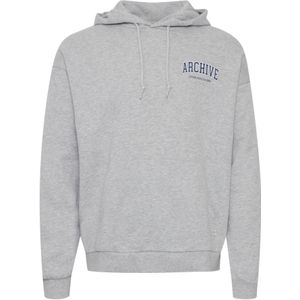 !Solid Sweatshirt 'Francisco'  donkerblauw / grijs gemêleerd / wit