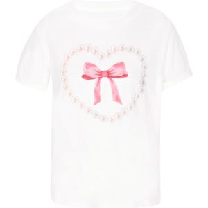 faina Shirt  pink / wit