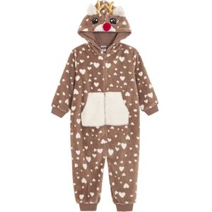 Cool Club Overall  bruin / rood / wit