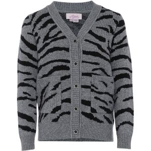 aleva Gebreid vest  grijs / zwart