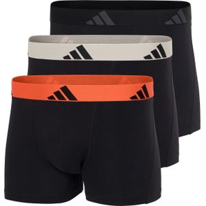 ADIDAS SPORTSWEAR Boxershorts ' Dynamic Stretch Cotton '  oranje / zwart / offwhite