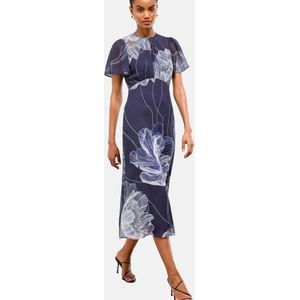 Lipsy Jurk  navy / wit