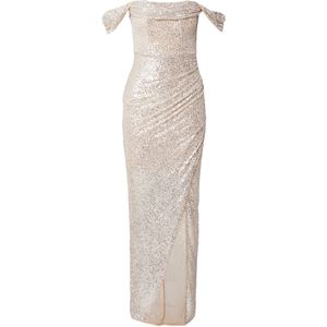 Lipsy - Avondjurk - Goud - Strapless - Maxi Lengte - Slanke Pasvorm