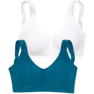 PETITE FLEUR BH  petrol / wit