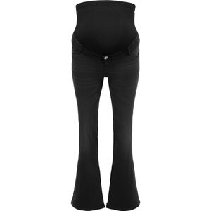 Only Maternity Jeans 'OLMHELLA LIFE HW RETRO FLARED DNM BOX'  zwart gemêleerd