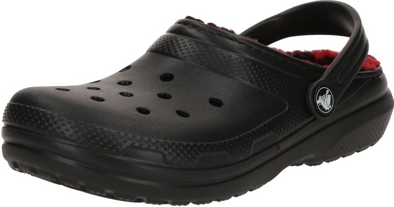 Crocs - Classic Lined Buffalo Check - Klompen - Black - Kinder