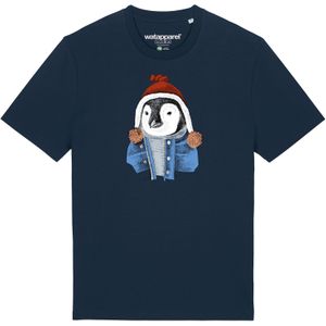 Watapparel Shirt ' Pinguin '  donkerblauw / gemengde kleuren