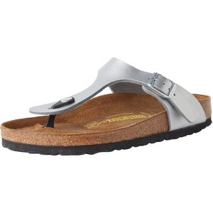 Birkenstock - Gizeh - Slippers - Silver - Kunstleer