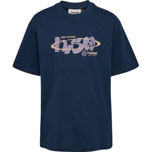 Hummel Shirt  taupe / blauw / lichtlila