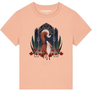 Watapparel Shirt ' Der wunderschöne Fuchs '  gemengde kleuren / abrikoos