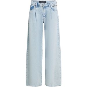 Karl Lagerfeld Bandplooi jeans  lichtblauw