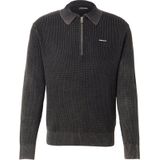 Guess - Collar Sweatshirt - Katoen - Met Halve Rits