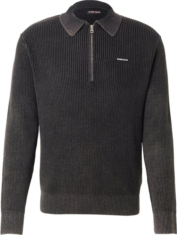 Guess - Collar Sweatshirt - Katoen - Met Halve Rits