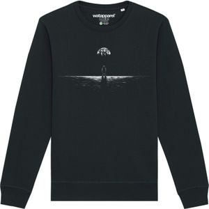 Watapparel Sweatshirt ' Lost in space '  grijs / zwart / wit