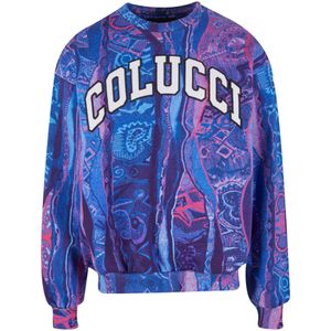 Colucci Sweatshirt  blauw / navy / pink / wit