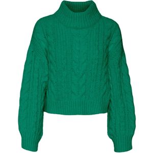 Vmdream - Gebreide Pullover - Hoge Hals - Lange Mouwen - Ballonmouwen