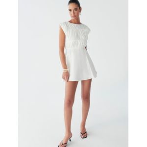 BWLDR Jurk 'EDENA MINI DRESS'  wit